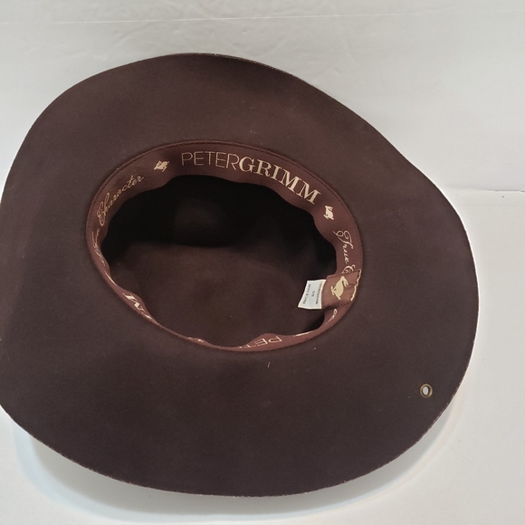 Peter Grimm brown western wool felt hat - Picture 5 of 8
